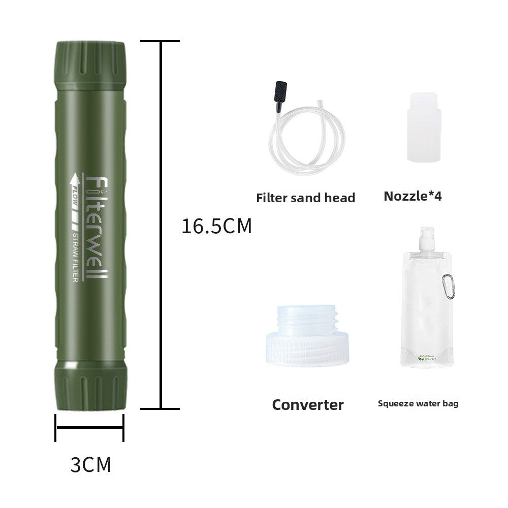 Portable Emergency Water Purification Straw