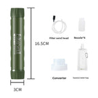 Portable Emergency Water Purification Straw