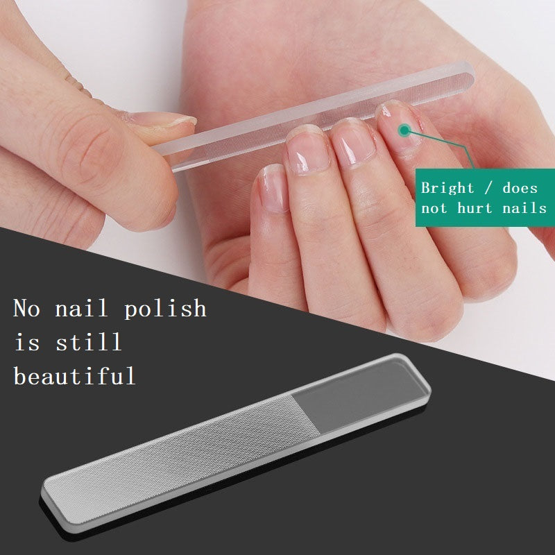 Portable Nano Glass Nail File Polishing Tool Set
