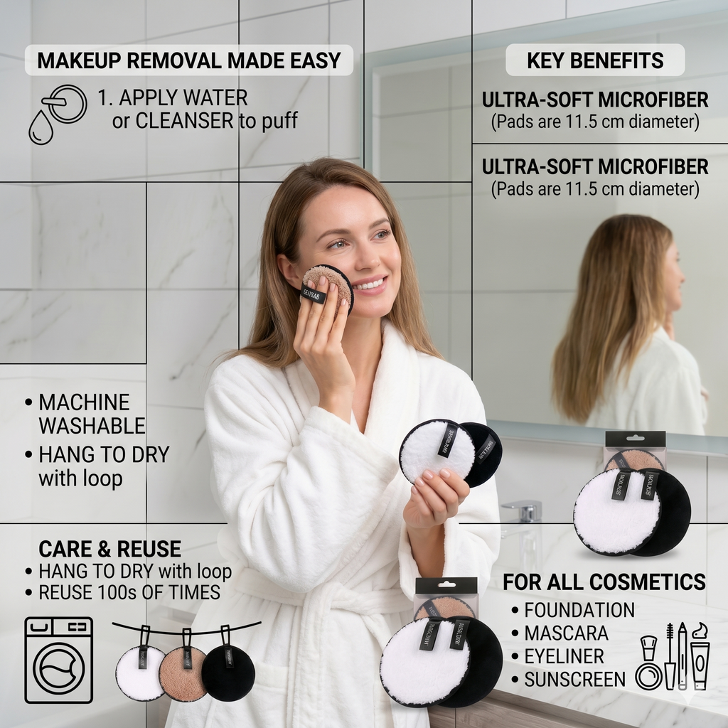 Reusable Makeup Removal Pads — Pack Light, Remove Right