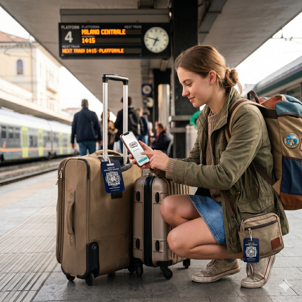 QR Smart Luggage Tag — Lost Bag, Found Fast