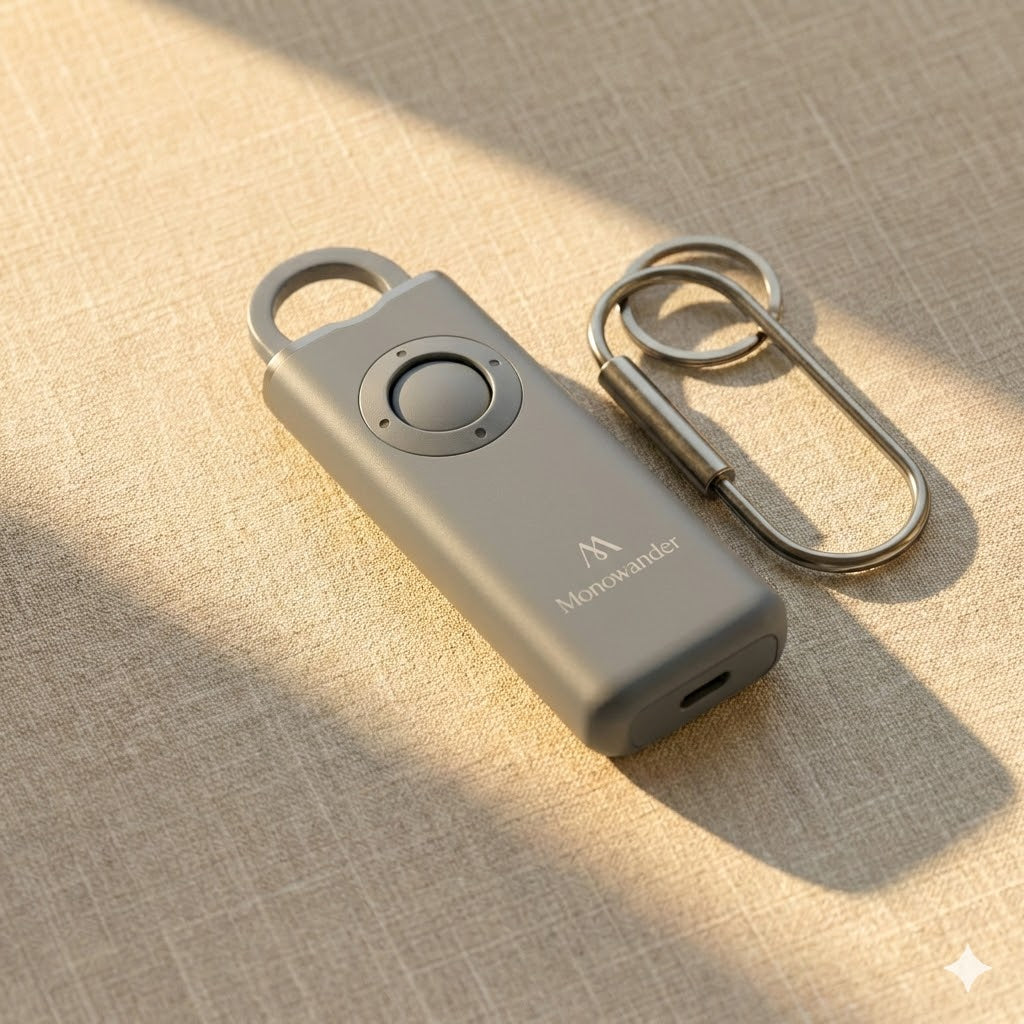 LED Light Self Defense Siren Alarm With Keychain