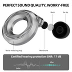 Noise-reducing earplugs with a filter