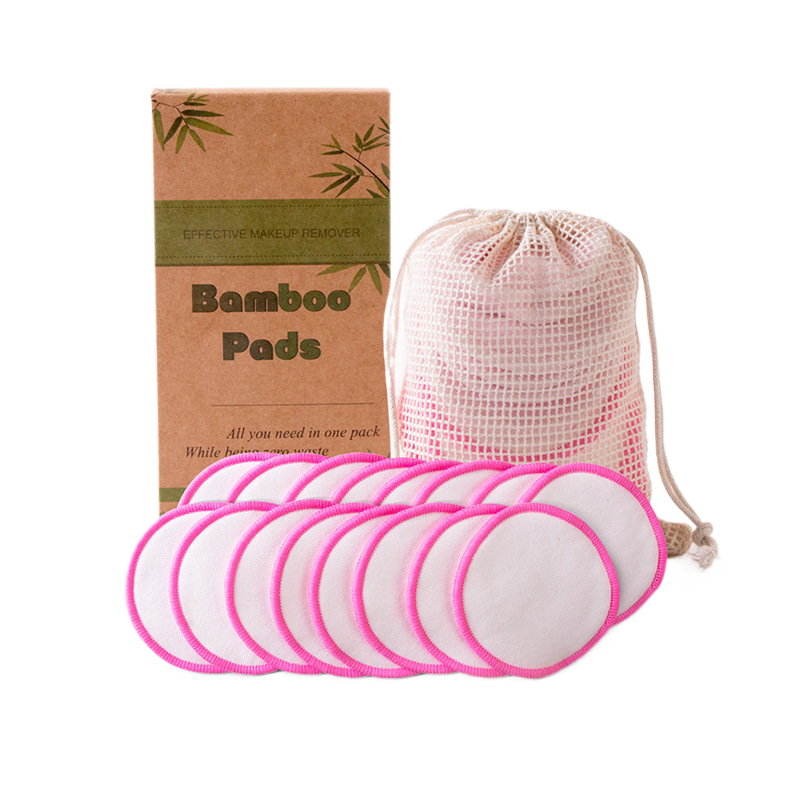 Bamboo fiber makeup remover pad