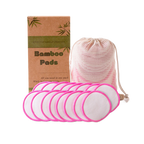 Bamboo fiber makeup remover pad