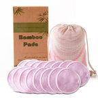 Bamboo fiber makeup remover pad