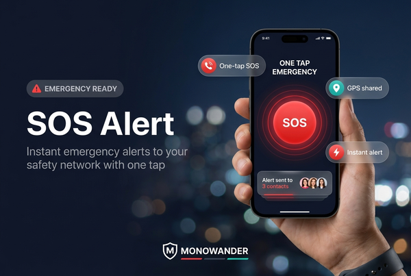Monowander SOS Alert feature