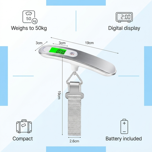 Digital Luggage Scale - features